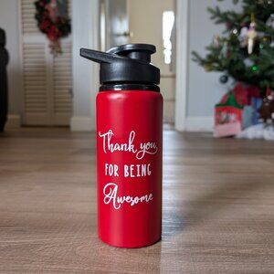 NWOT Metal 18oz Red Awesome Cup